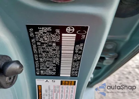 2017 Toyota Prius из США, поврежденный, VIN JTDKBRFU6H3027991